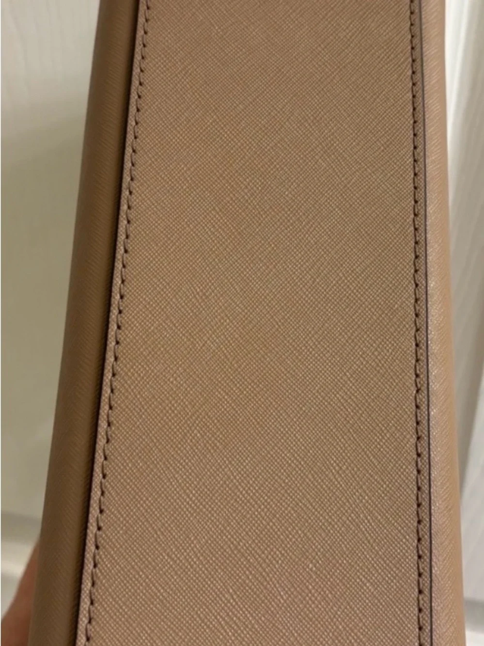 Michael Kors Selma Large Saffiano Leather Crossbody Taupe -NWT & Dust Bag